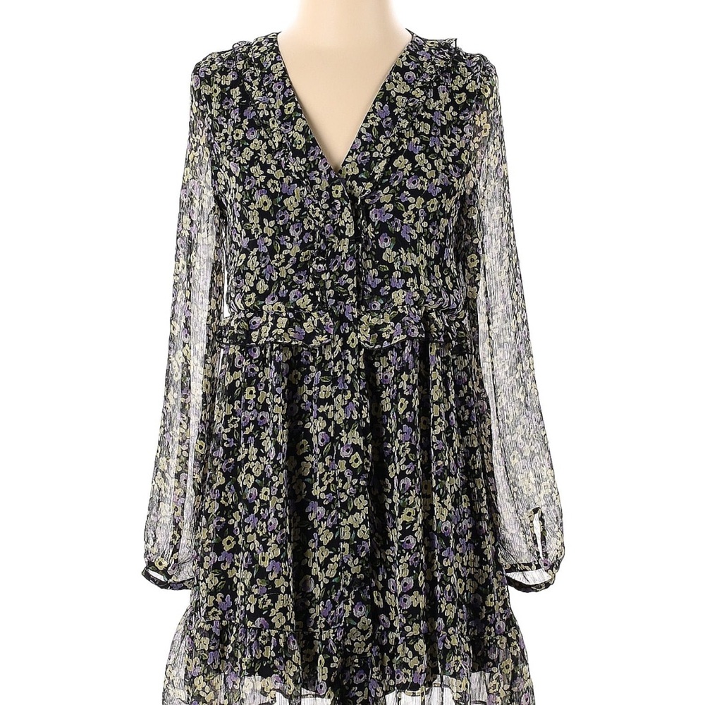 Floral Black Dress